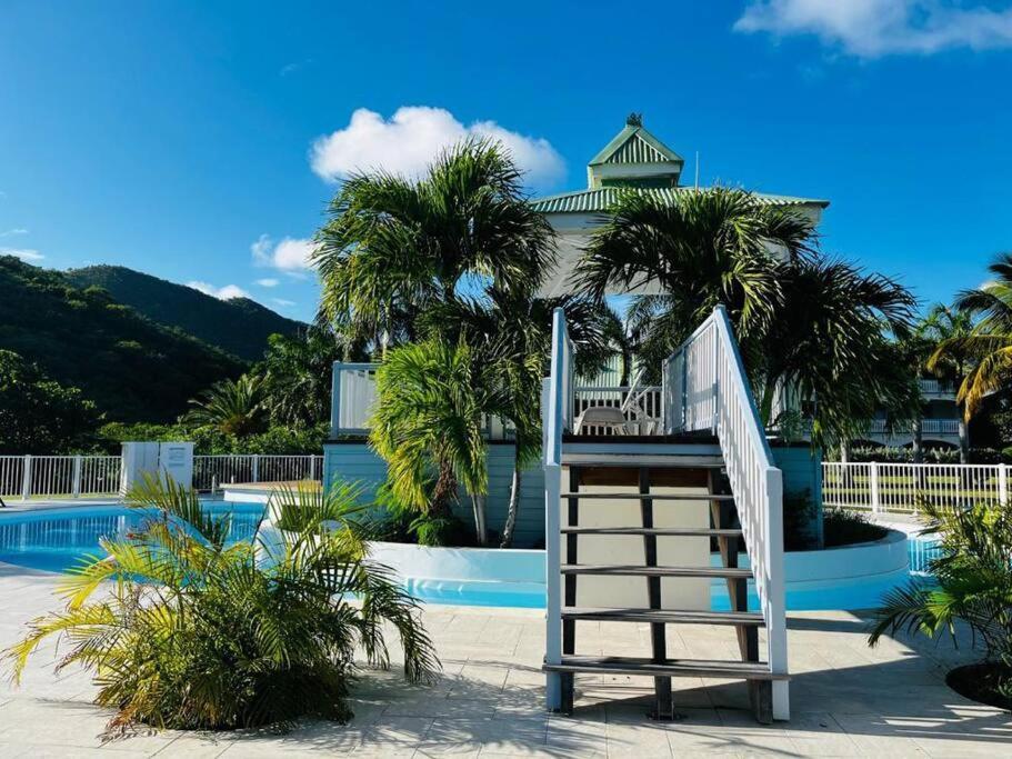 Le Palmier Bleu, Cocon Tropical, Plage & Piscine Anse Marcel Exteriér fotografie